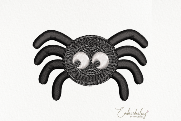 Cute Halloween Spider Machine Embroidery