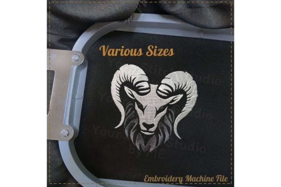 Ram Embroidery Design